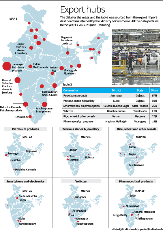 Jamnagar to Kancheepuram: Mapping India’s export hotspots​