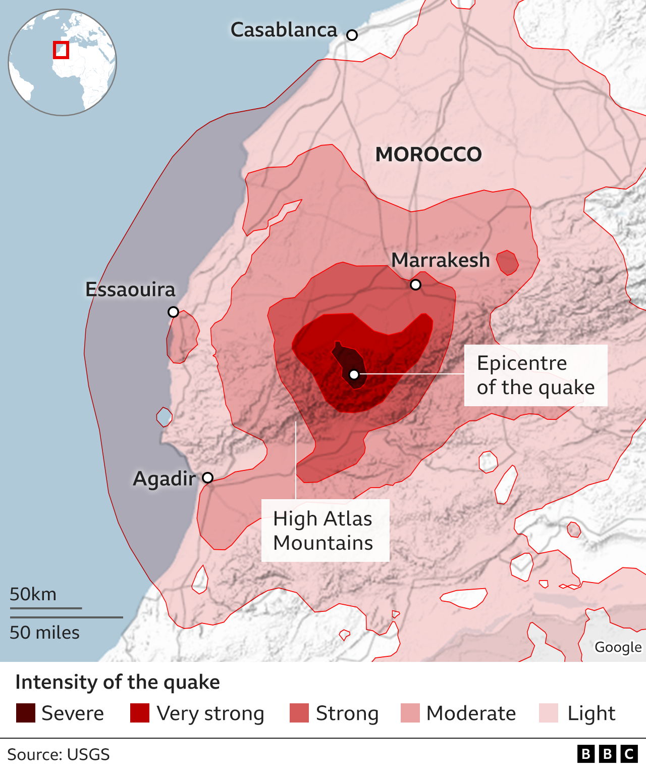 Morocco quake toll rises above 2000