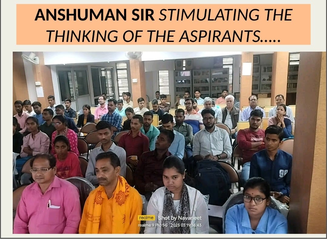 SEMINAR CONDUCTED BY ANSHUMAN SIR, MARCH, 2023.